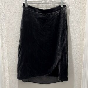 LOFT PETITE Elegant Dark blue  Velvet Skirt